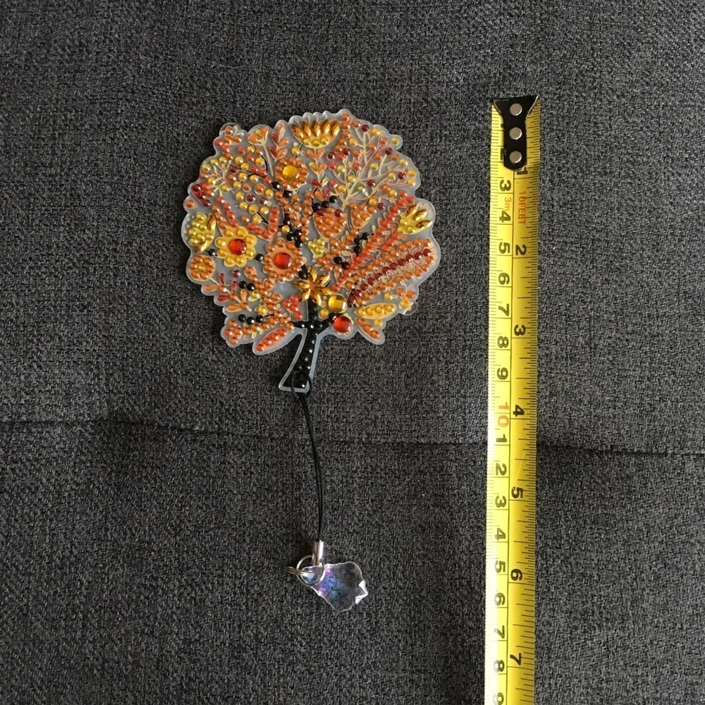 Diamond Art Fall Tree Bookmark, Colorful, Sparkly, Bling (ORANGE) - Picture 11 of 16